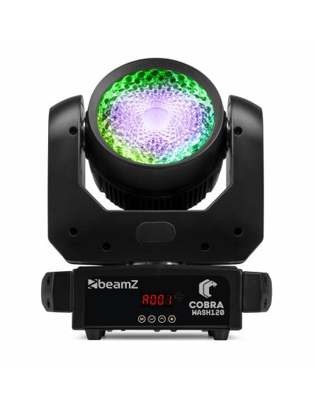 Beamz Cobra Wash120 Cabeza móvil LED con anillo LED - 3