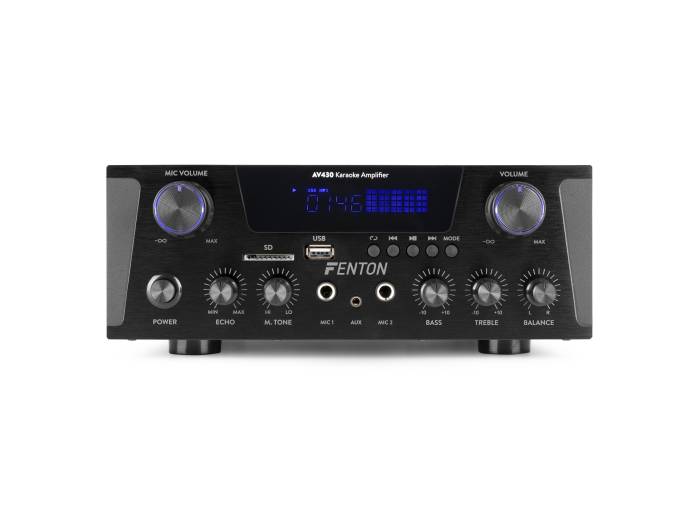 FENTON AV430B Amplificador HiFi 2x 300W Negro