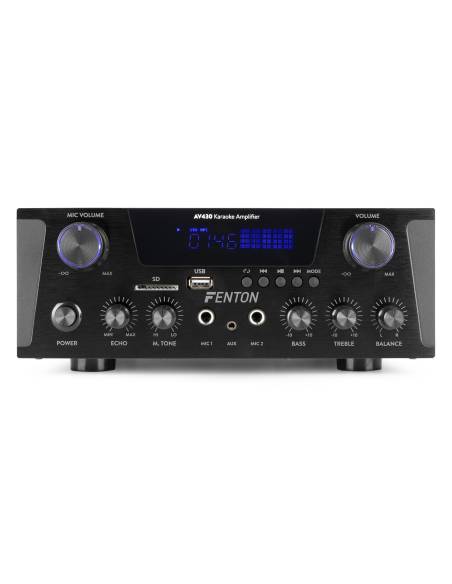 FENTON AV430B Amplificador HiFi 2x 300W Negro