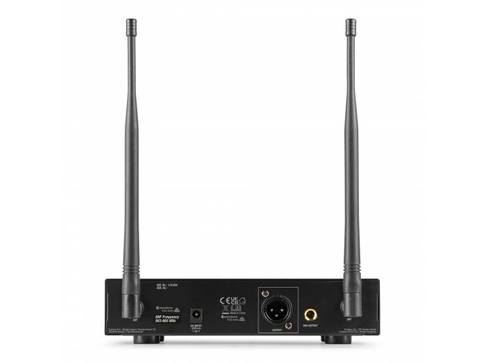 Power Dynamics PD210 Micrófono inalámbrico de mano UHF 160-Canales, sistema True Diversity