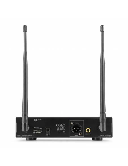 Power Dynamics PD210 Micrófono inalámbrico de mano UHF 160-Canales, sistema True Diversity