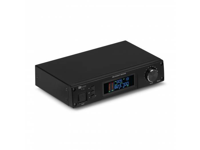 Power Dynamics PD210 Micrófono inalámbrico de mano UHF 160-Canales, sistema True Diversity