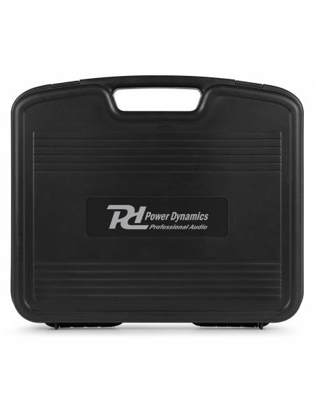 Power Dynamics PD210 Micrófono inalámbrico de mano UHF 160-Canales, sistema True Diversity