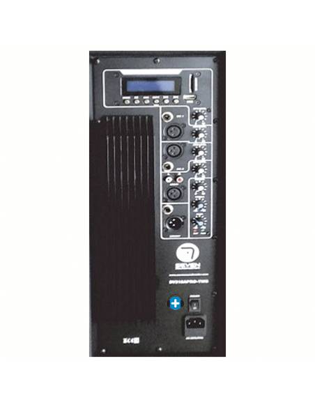 SEVEN SV215APRO-TWS ALTAVOZ AUTOAMPLIFICADO 2X15' MP3/BT 2000W