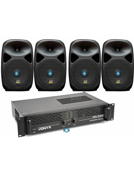 Pack de sonido RIDDLE con 3600w de potencia maxima