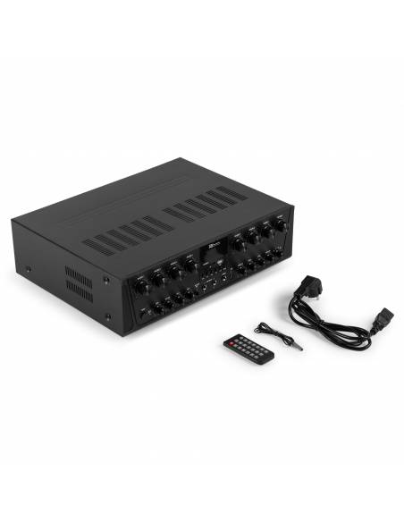 Power Dynamic PV280BT Amplificador de audio de 8 zonas 800W