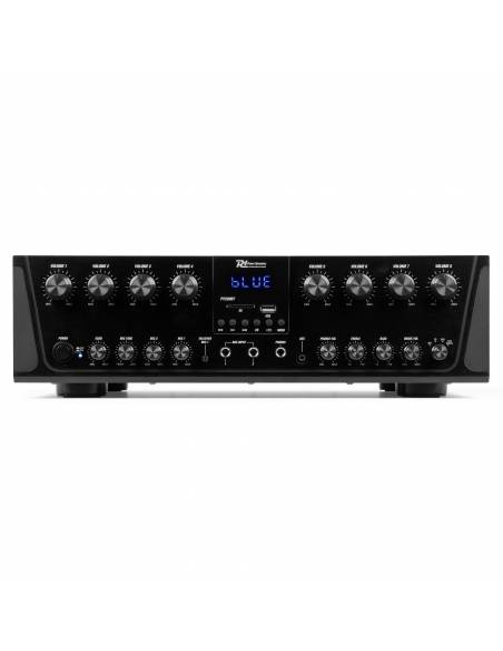 Power Dynamic PV280BT Amplificador de audio de 8 zonas 800W