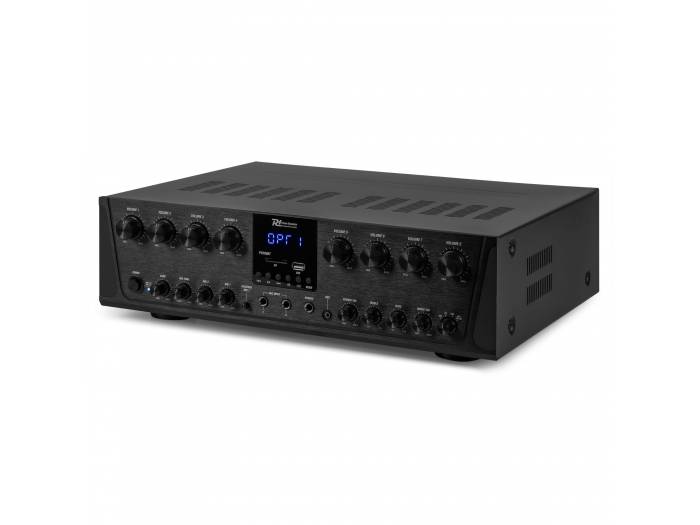 Power Dynamic PV280BT Amplificador de audio de 8 zonas 800W