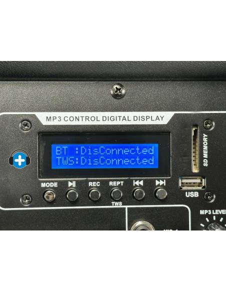 SEVEN SV215APRO-TWS ALTAVOZ AUTOAMPLIFICADO 2X15' MP3/BT 2000W
