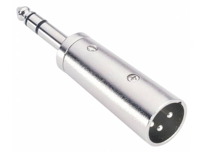 Adam Hall Adaptador Jack 6.3mm macho estéreo a XLR macho - 3