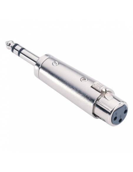 Adam Hall Adaptador Jack 6.3mm macho estéreo a XLR hembra - 2
