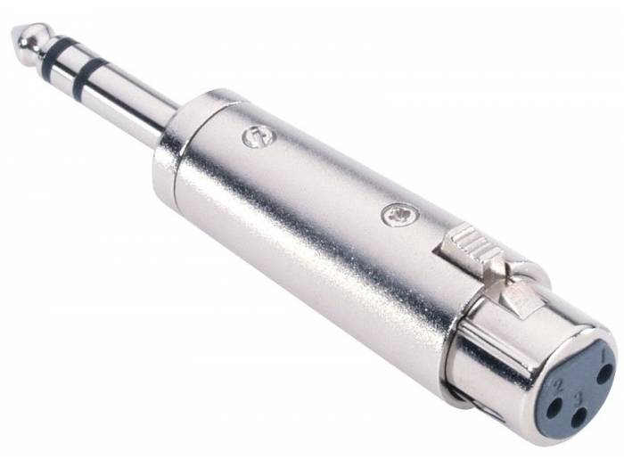 Adam Hall Adaptador Jack 6.3mm macho estéreo a XLR hembra - 3