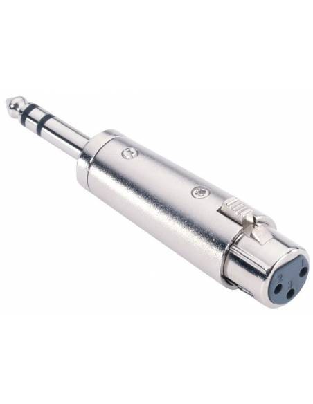 Adam Hall Adaptador Jack 6.3mm macho estéreo a XLR hembra - 3