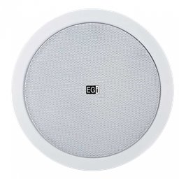 EGi 6076 Altavoz techo 6" Optiprice a 100V de 6-3 y 1.5W c/ Rejilla y Chasis Metal Blanco