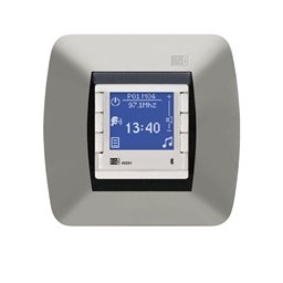 EGi 40291.BT10 Mando Audio C/ Intercom, 3 Ch + Bluetooth con Pantalla Gráfica, FM RDS en Blanco