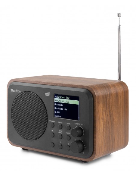 AUDIZIO Milan DAB+ Radio con Batería Madera