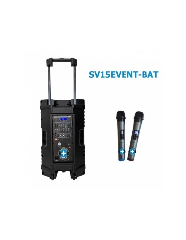 SV15EVENT-BAT-TWS Altavoz Portatil con Bateria de larga duracion y Microfonia 1000w