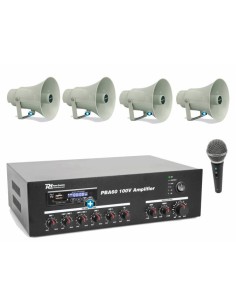 PACK DE MEGAFONIA EXTERIOR 4T- Megafonia con 60W de potencia - basic