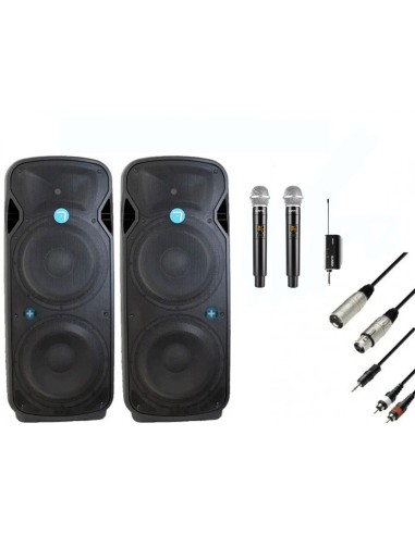 Pack IOWA Premium -  Seven Sound PASV 215-tws - Autoamplificado - Especial Discomoviles 4000w