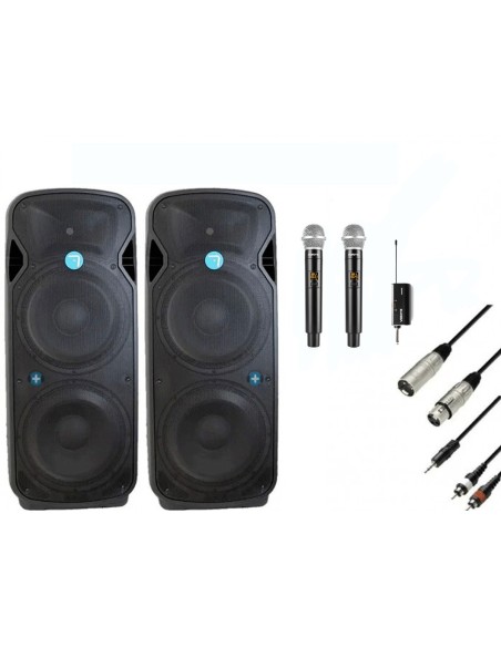 Pack IOWA Premium -  Seven Sound PASV 215-tws - Autoamplificado - Especial Discomoviles 4000w