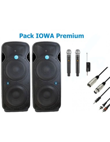 Pack IOWA Premium -  Seven Sound PASV 215-tws - Autoamplificado - Especial Discomoviles 4000w