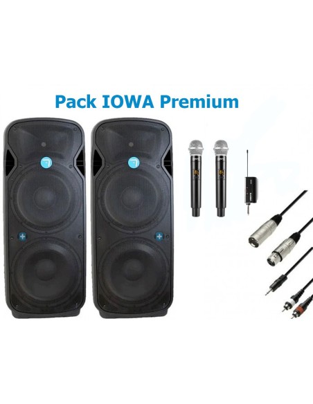 Pack IOWA Premium -  Seven Sound PASV 215-tws - Autoamplificado - Especial Discomoviles 4000w