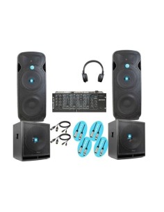 Pack IOWA DJ  POWER - Equipo de sonido con 6600w