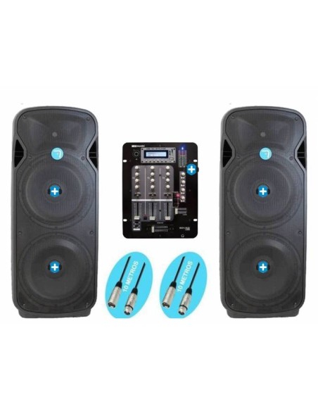 Pack IOWA DJ -BLUETOOTH STW -SV215A-TWS- Equipo de sonido con 4000w