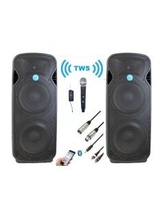 Pack IOWA Premium BLUETOOTH STW -SV215A-TWS - Especial Discomoviles 4000w - TWS Sin Cables