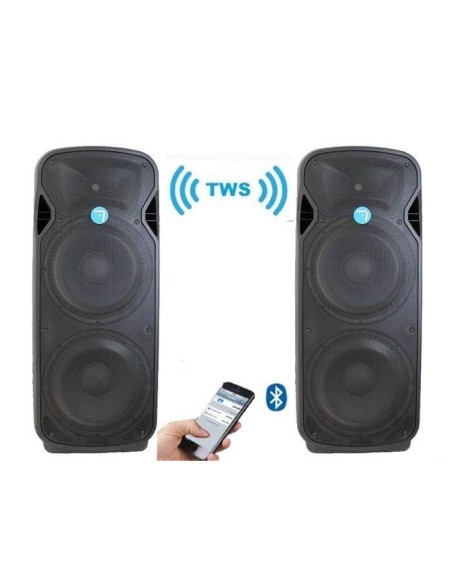 Pack IOWA BLUETOOTH STW -SV215A-TWS - Especial Discomoviles 4000w TWS Sin Cables