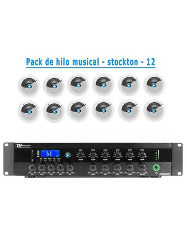 Pack de Hilo Musical -STOCKTON-12 - Altavoces de linea de 100v