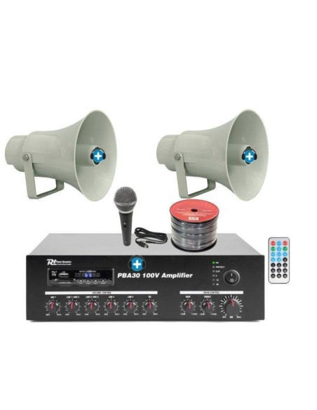 PACK DE MEGAFONIA EXTERIOR 2T- MEDIUM - 30W de potencia