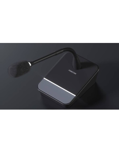 FONESTAR MICSET-C32LED Micrófono de condensador electret unidireccional de sobremesa