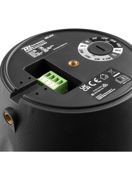 Power Dynamics PDS65B Altavoz colgante 100V 6.5” Negro  952514