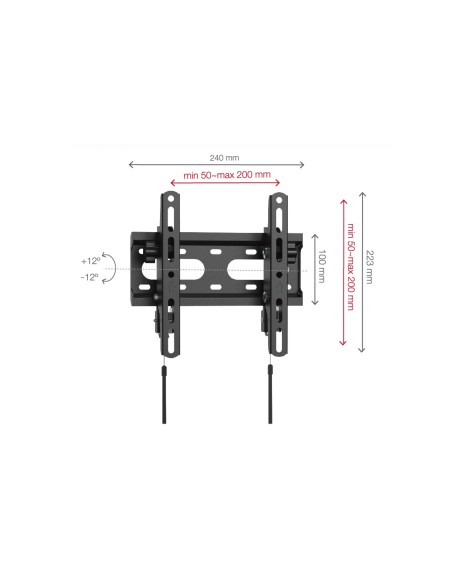 FONESTAR  TILT-022BA Soporte TV inclinable de pared