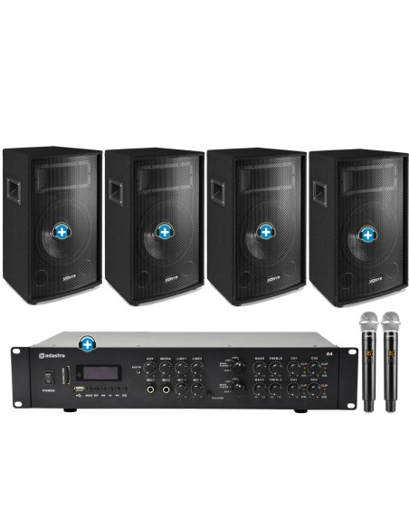 Pack DISCO VOX - EL KARAOKE A LO GRANDE - 4 Altavoces 10 pulgadas y Microfonia