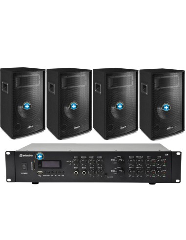 Pack DISCO VOX - EL KARAOKE A LO GRANDE - 4 Altavoces 10 pulgadas y Microfonia