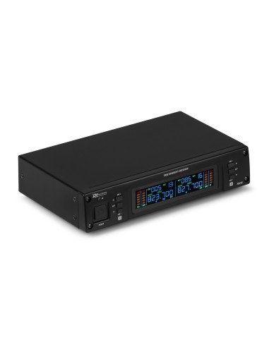 Power Dynamics D220B Micrófono inalámbrico de petaca UHF 2x 80-Canales, sistema True Diversity