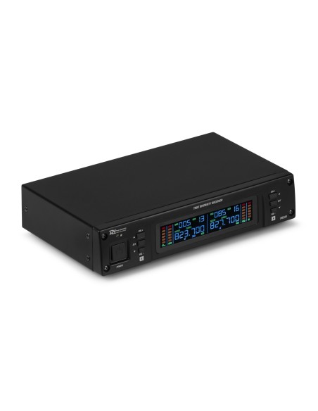 Power Dynamics D220B Micrófono inalámbrico de petaca UHF 2x 80-Canales, sistema True Diversity