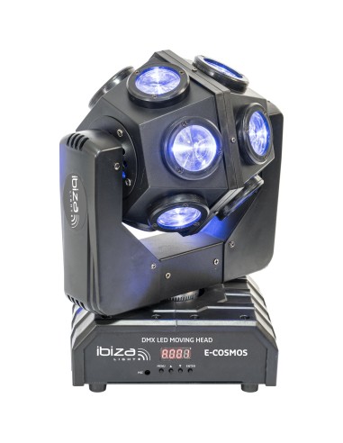 ibiza ligth E-COSMOS CABEZA MOVIL DMX RETRO DE LED RGBW 4-en-1 12 x 10W