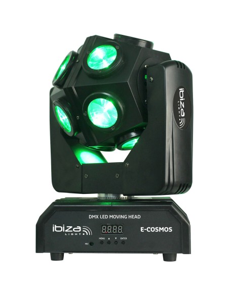 ibiza ligth E-COSMOS CABEZA MOVIL DMX RETRO DE LED RGBW 4-en-1 12 x 10W