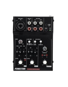 FONESTAR SM-303SC - Mezclador USB para PC