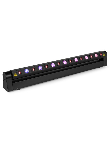 BeamZ Barra móvil Hyaden con 7 LED y 8 rayos láser