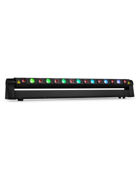 BeamZ Barra móvil Hyaden con 7 LED y 8 rayos láser