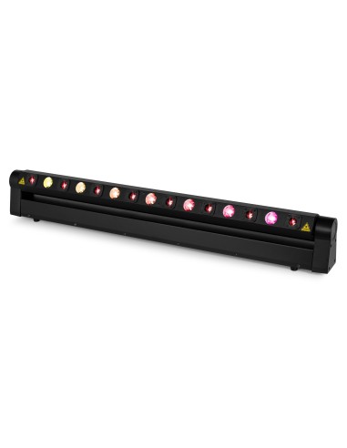 BeamZ Barra móvil Hyaden con 7 LED y 8 rayos láser
