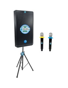 PACK SEVEN 15APRO-TWS-ASP  VOCALISTA CON 2 MICROFONOS INALAMBRICOS BASIC 2