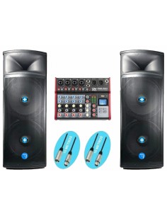 Pack IOWA DJ MIXER MKII -BLUETOOTH STW -SV215A-TWS-ASP Equipo de sonido con 4000w