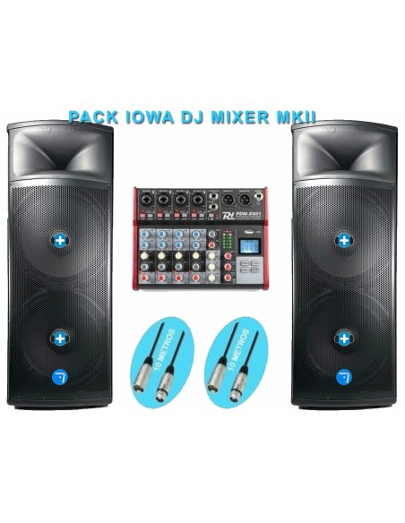 Pack IOWA DJ MIXER MKII -BLUETOOTH STW -SV215A-TWS-ASP Equipo de sonido con 4000w