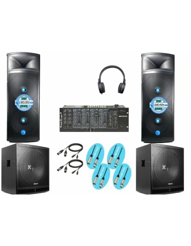 Pack IOWA DJ POWER MKII - Equipo de sonido con 6600w