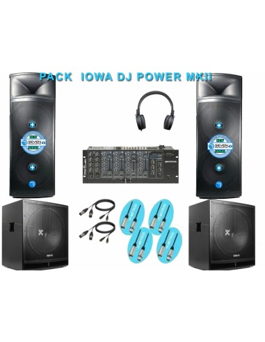 Pack IOWA DJ POWER MKII - Equipo de sonido con 6600w